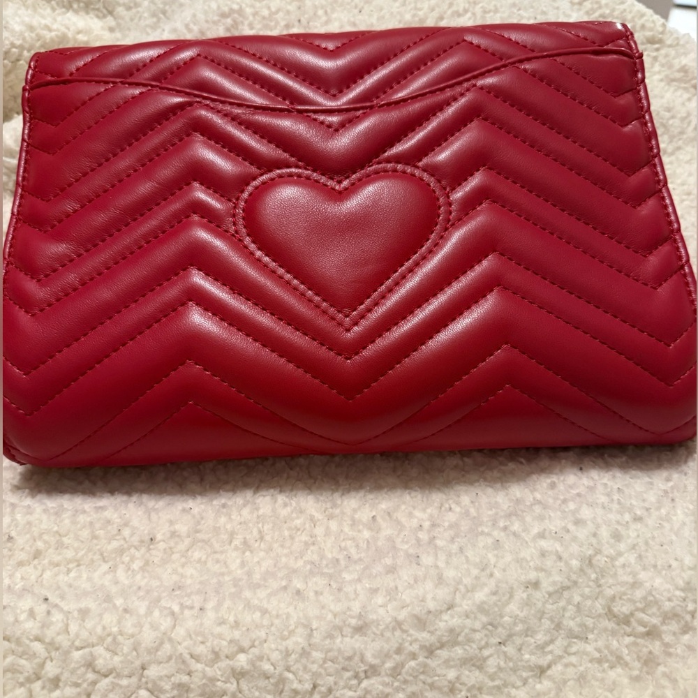 Red fashion crossbody purse